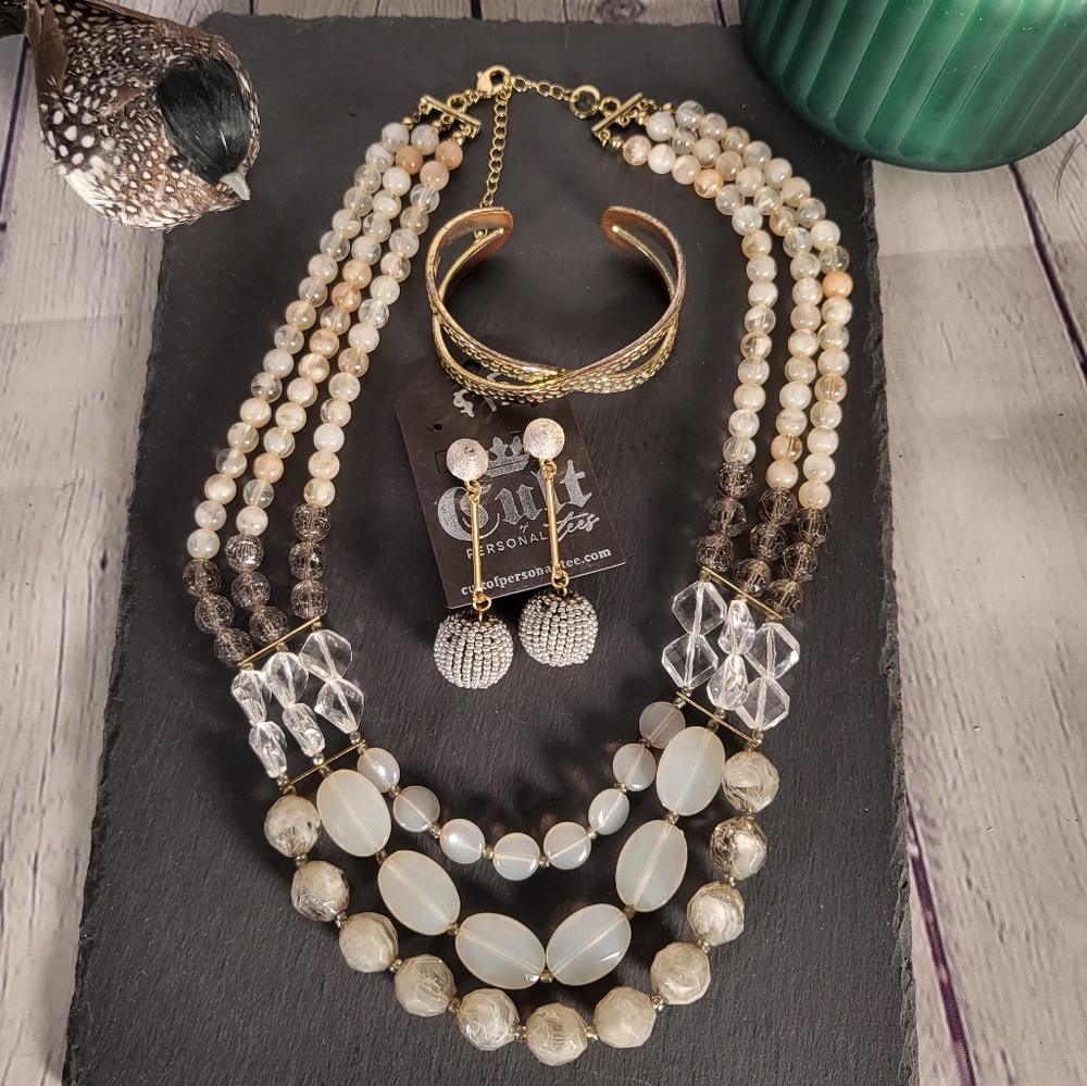3pc Jewelry Bundle | necklace, earrings & bracelet